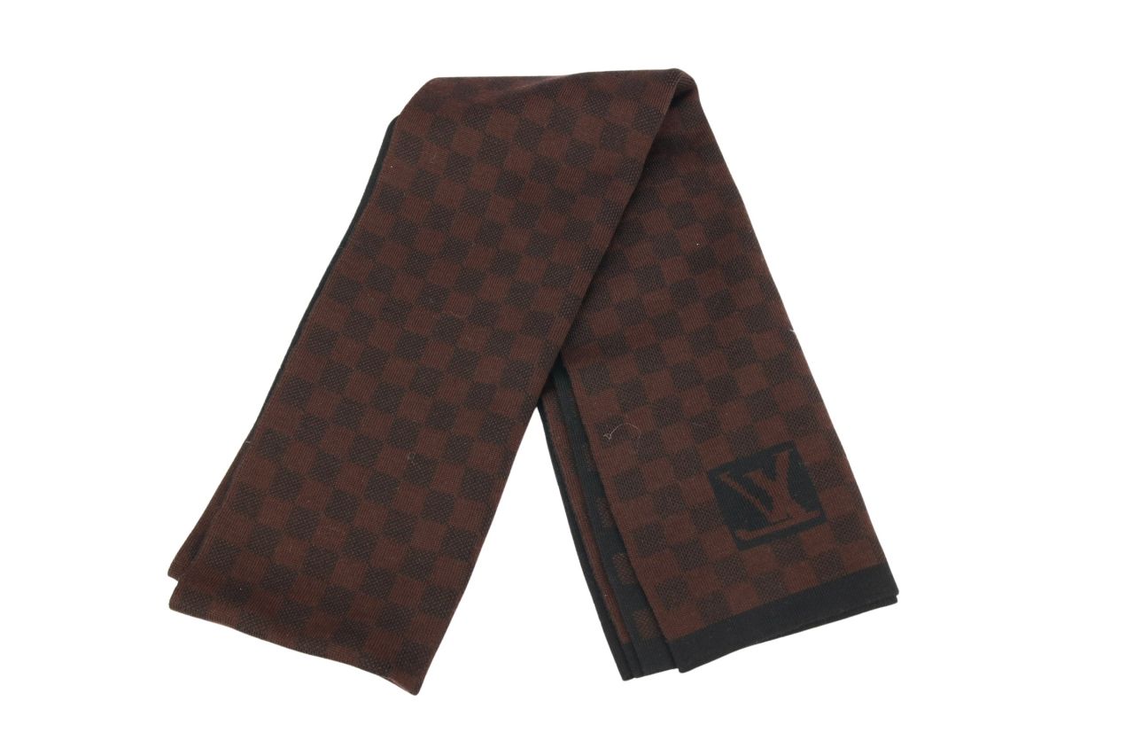 Louis Vuitton Damier Wollschal Braun / Schwarz