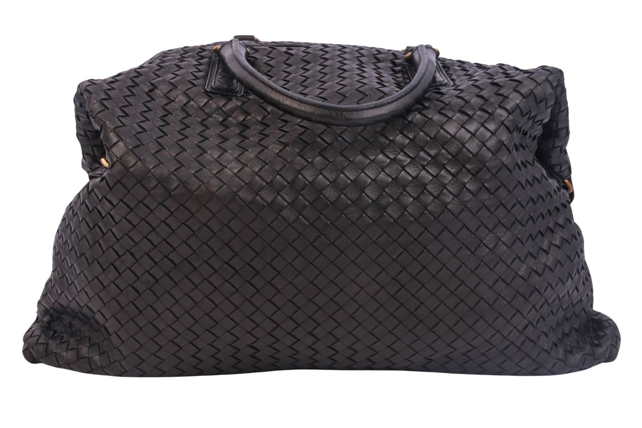 Bottega Veneta Intrecciato Shopper Schwarz