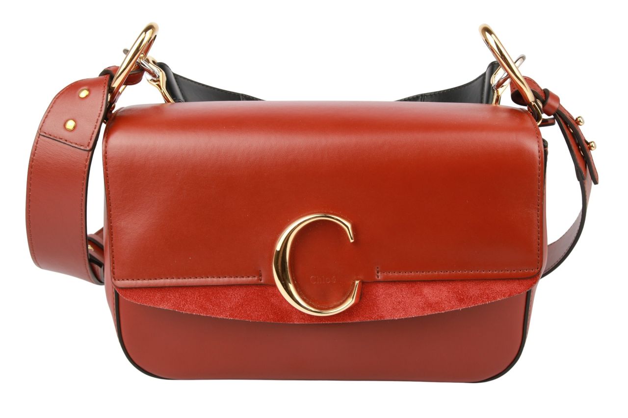 Chloé Satchels Double Carry Medium Shoulder Braun