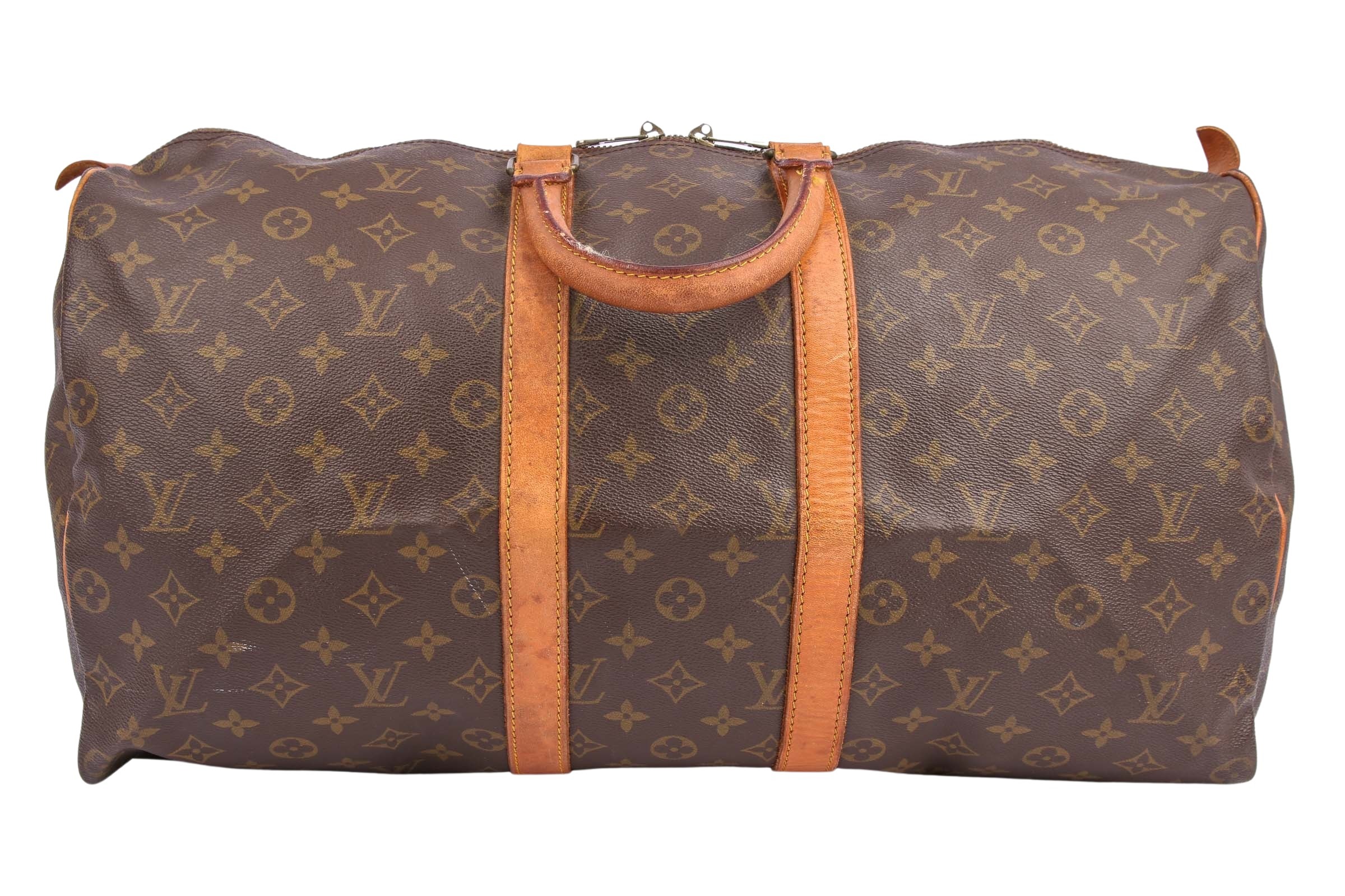 LOUIS VUITTON Keepall 50 Monogram Canvas travel  Louis vuitton keepall 50,  Louis vuitton keepall, Louis vuitton duffle bag