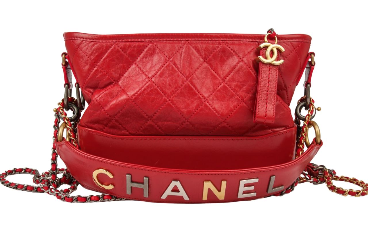 Chanel Gabrielle Hobo Small Red Bag  The Accessory Circle  The Accessory  Circle by X Terrace