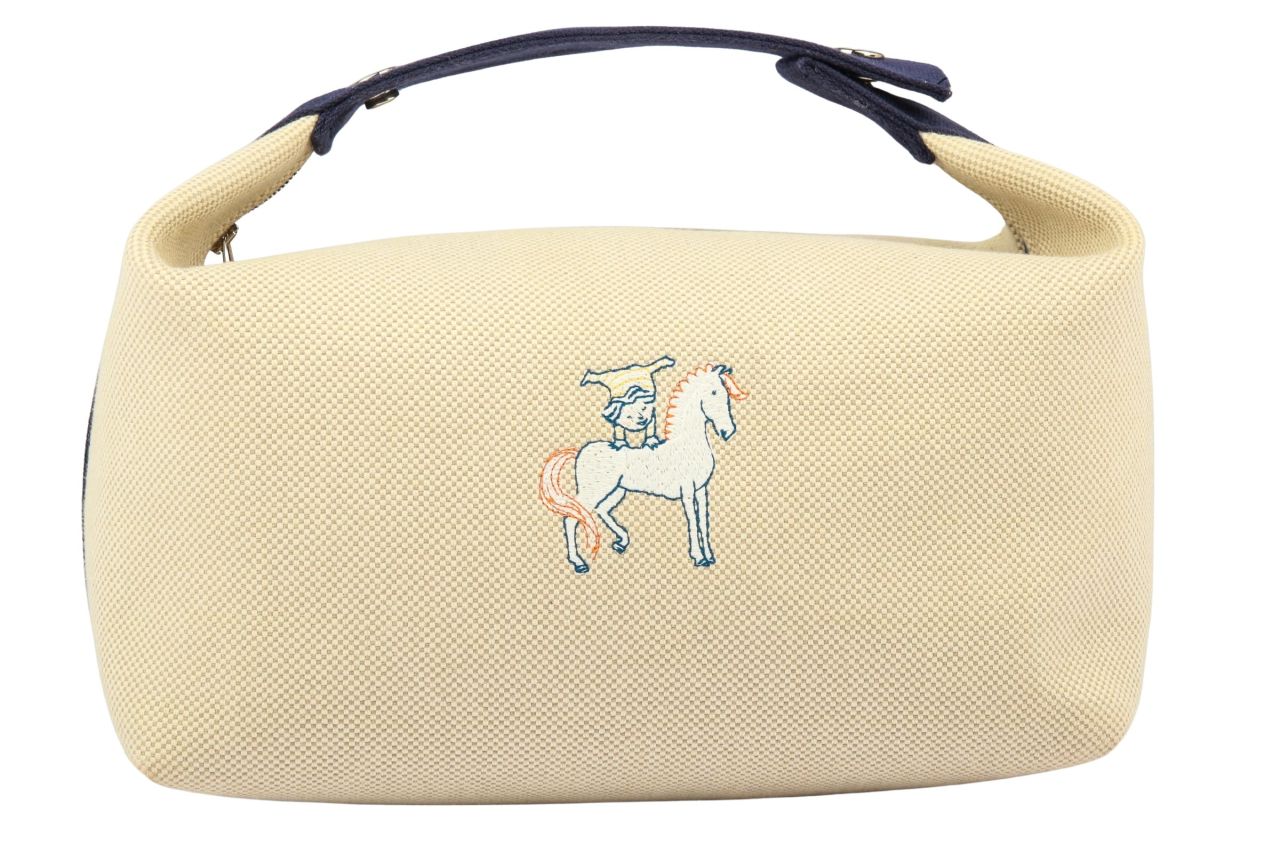 Hermès Kulturtasche Bride-á-Brac Cabriole Beige