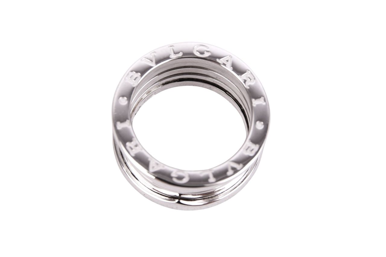 Bulgari 18K White Gold B-Zero Ring Gr. 51