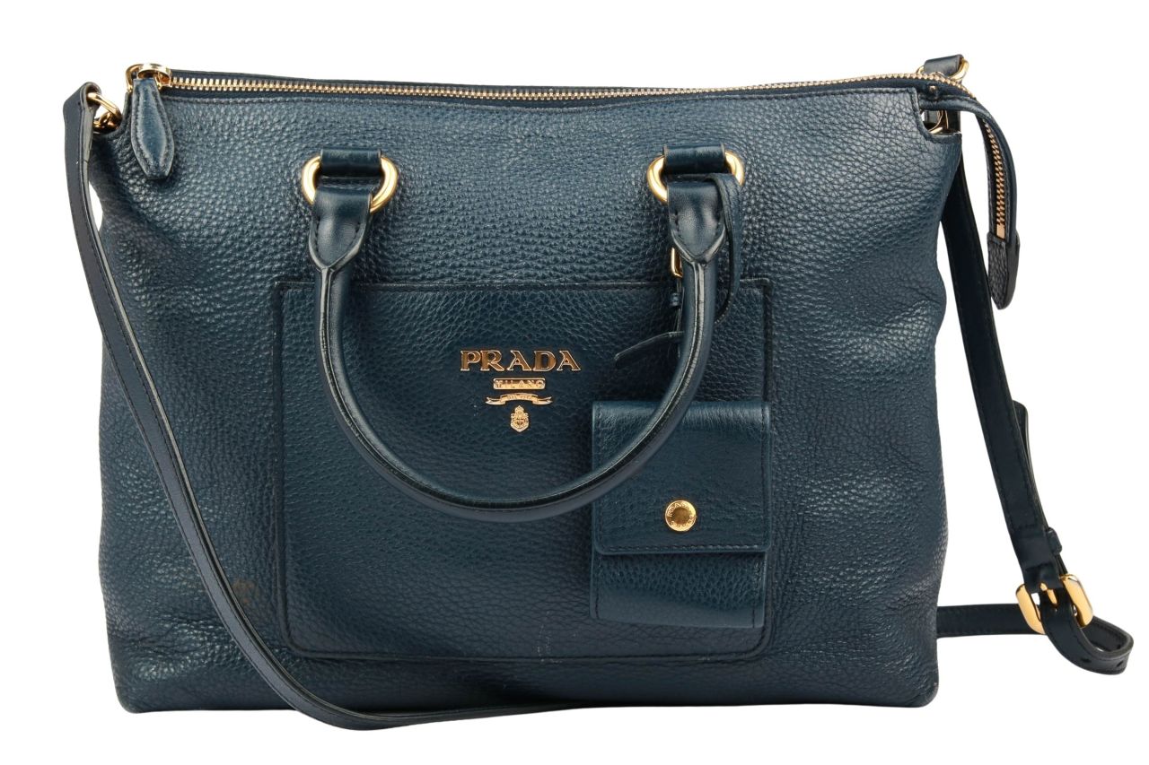 Prada Vitello Daino Tasche Marineblau