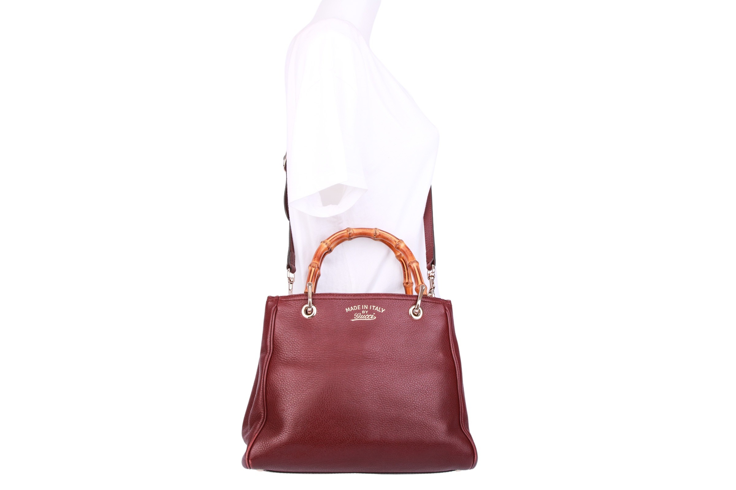 Gucci Bamboo Shopper Bordeaux | Luxussachen.com