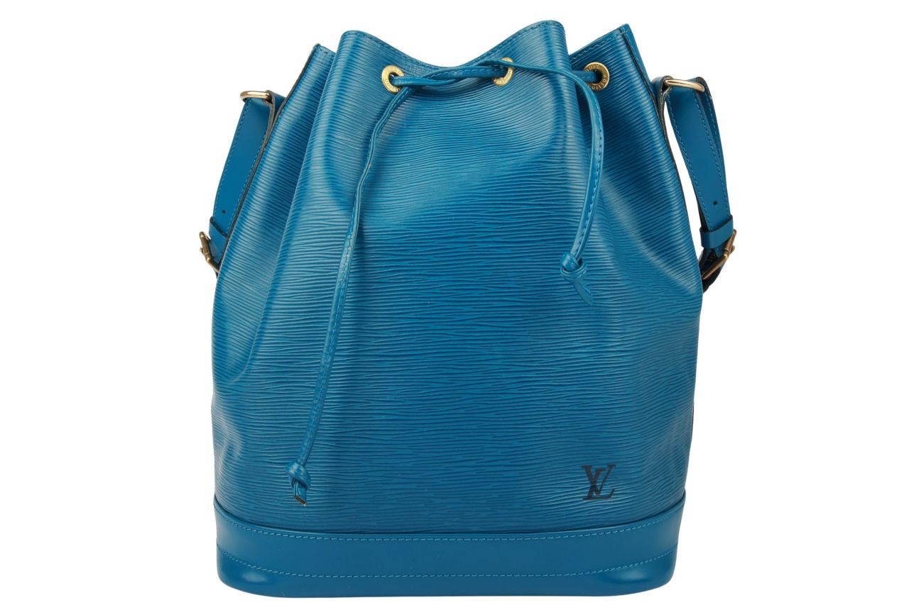 Louis Vuitton Sac Noé Epi Leder Grand Cyan