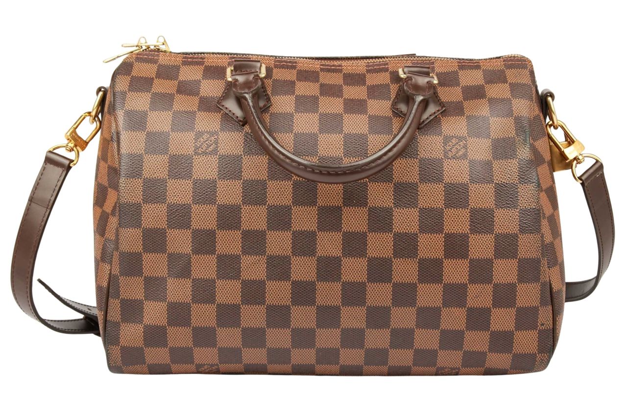 Louis Vuitton Speedy 30 Bandouliere Damier Ebene Canvas