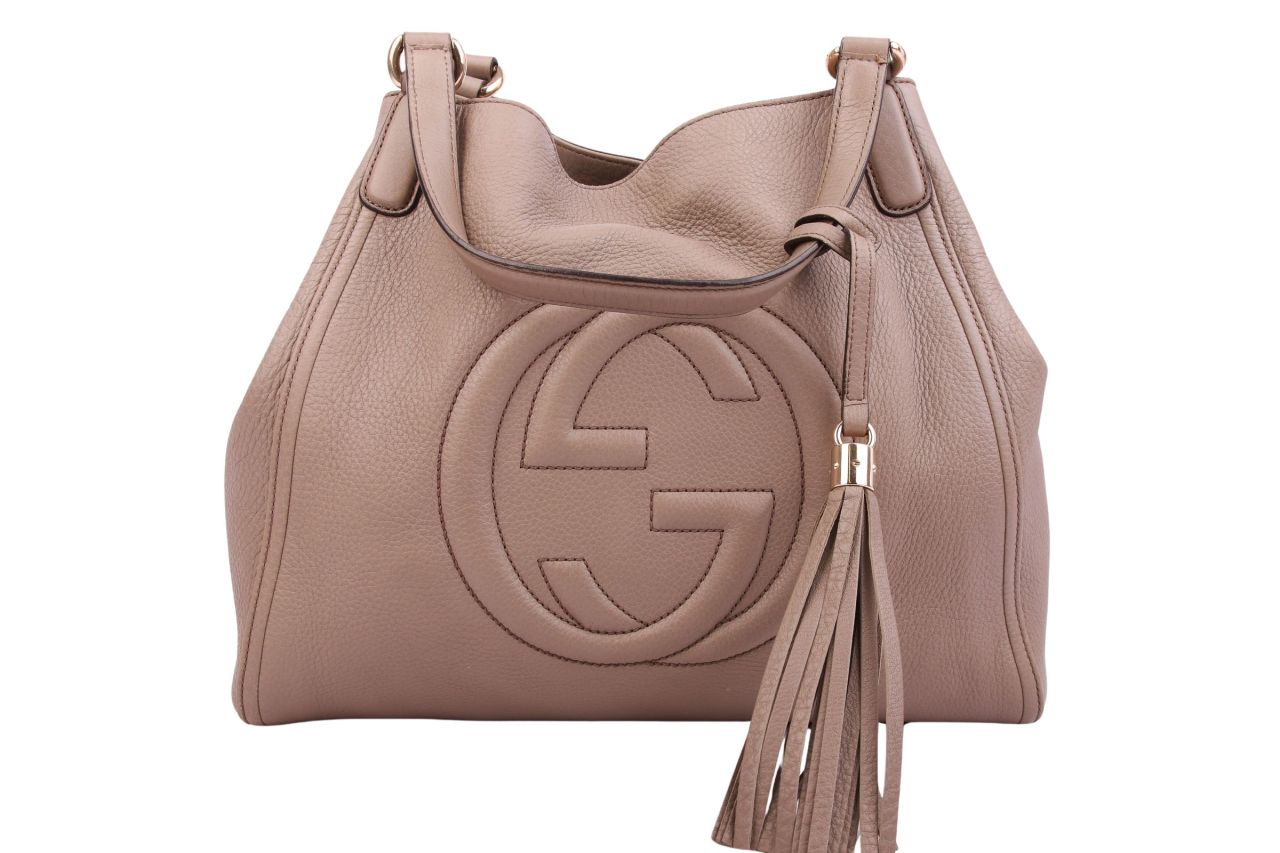 Gucci Soho Tote Cellarius Bag Beige