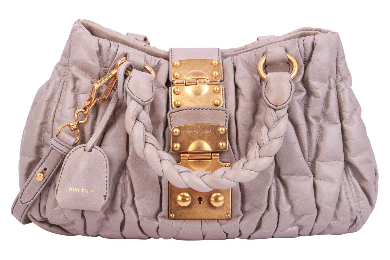 Miu Miu Matelassé Bag Beige