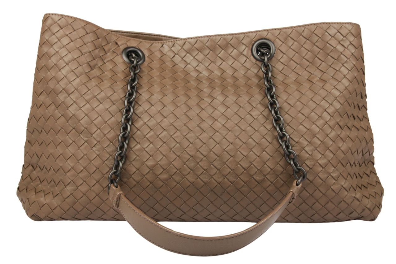 Bottega Veneta Intrecciato Tote Bag Taupe