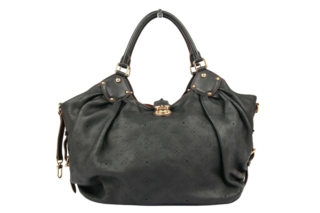 Louis Vuitton Mahina Anthracite Hobo Bag