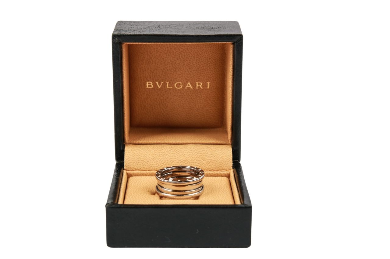 Bvlgari Ring B.Zero1 3 Band Ring Gr. 53 Weissgold