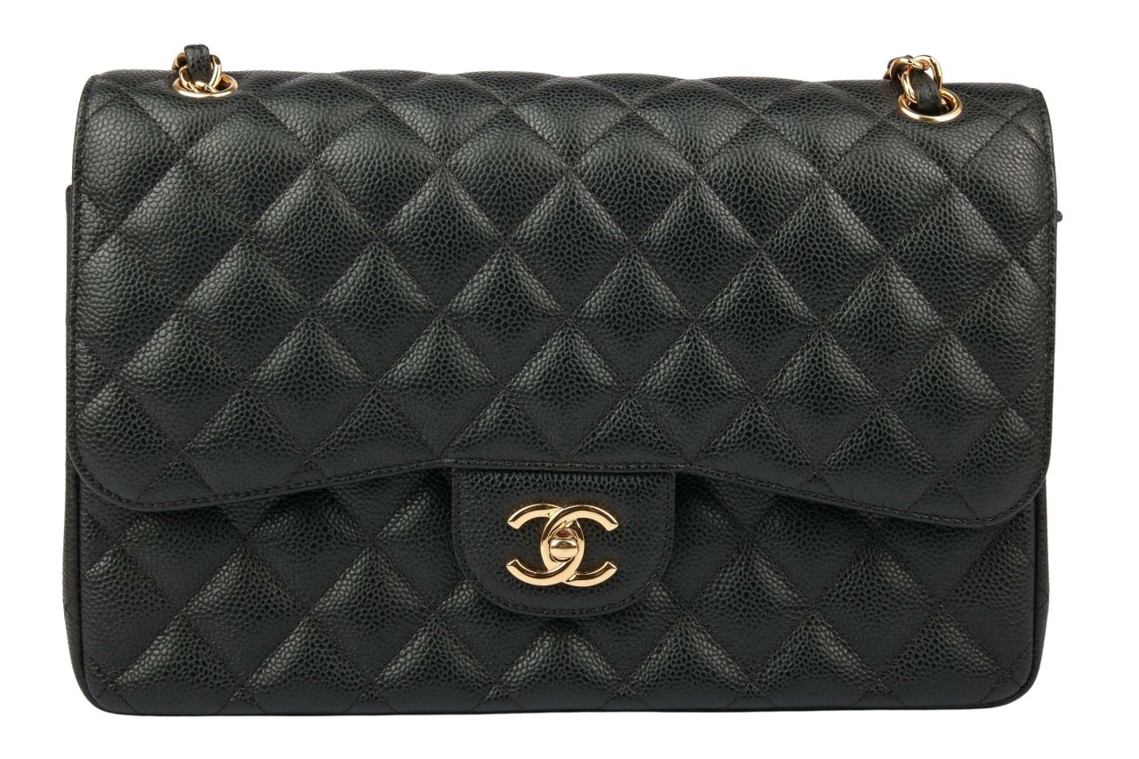 Chanel Timeless Double Flap Bag Jumbo Schwarz