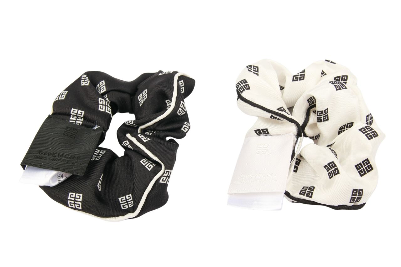 Givenchy Scrunchie Set Monogram Schwarz / Weiß