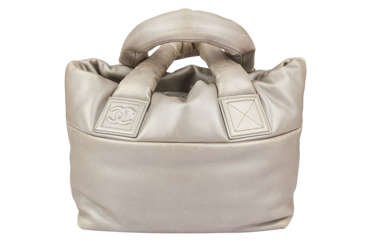 Chanel Coco Cocoon Shopper Silber