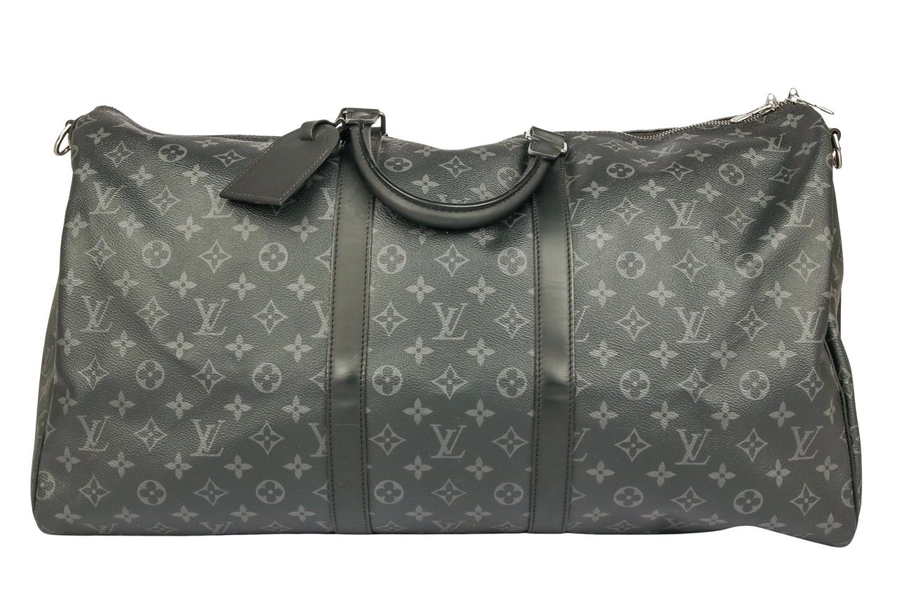 Louis Vuitton Keepall 55 Bandouliere Monogram Eclipse Canvas