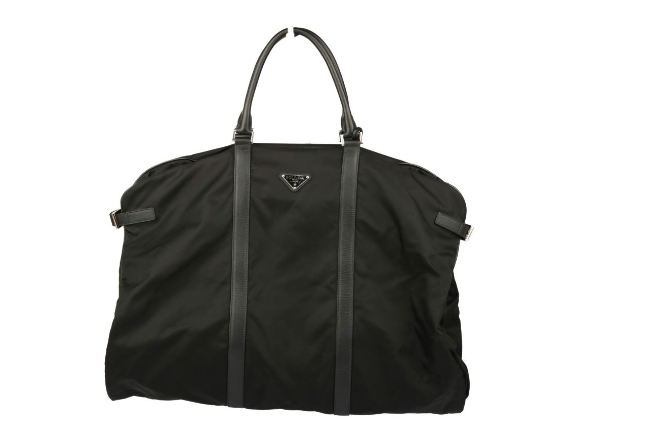 Prada Kleidersack Nylon Schwarz