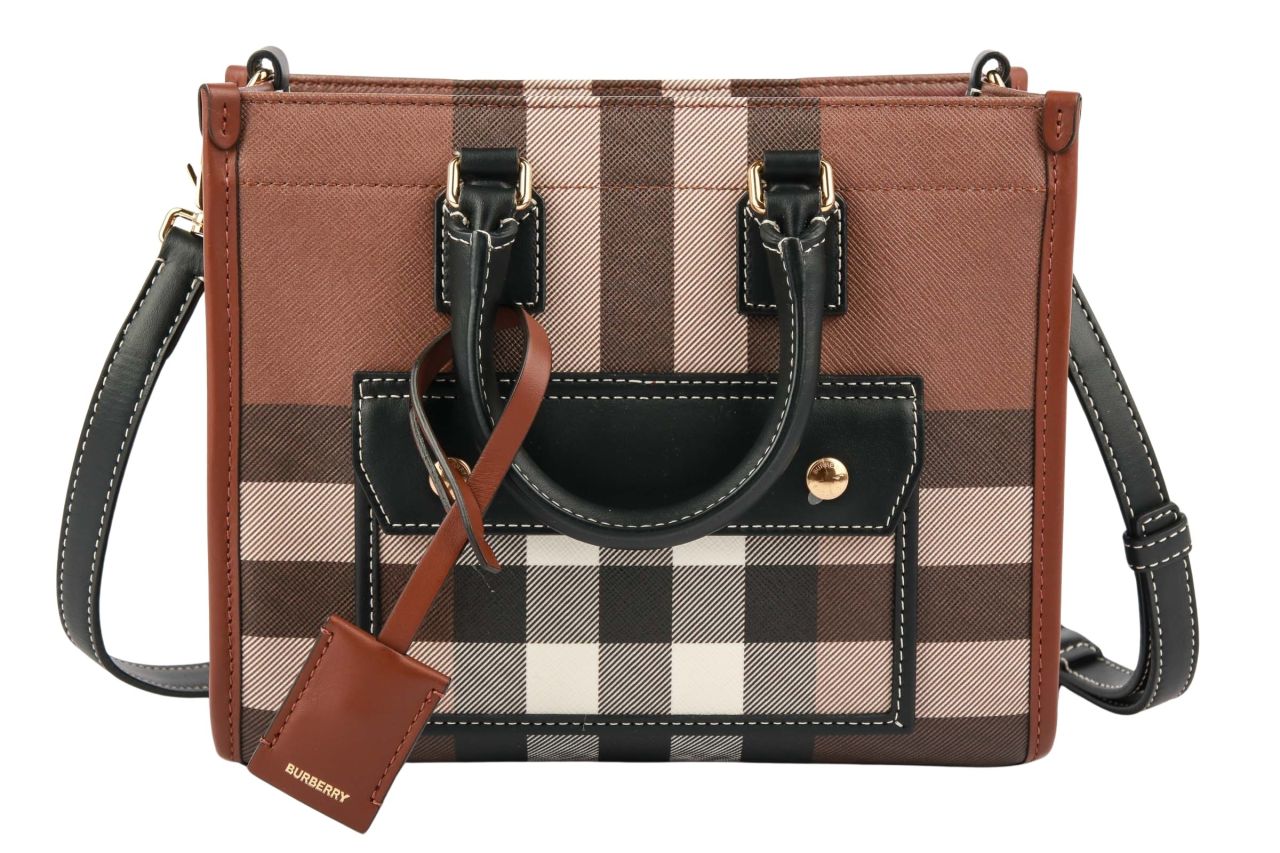 Burberry Henkeltasche Freya Mini Birkenbraun