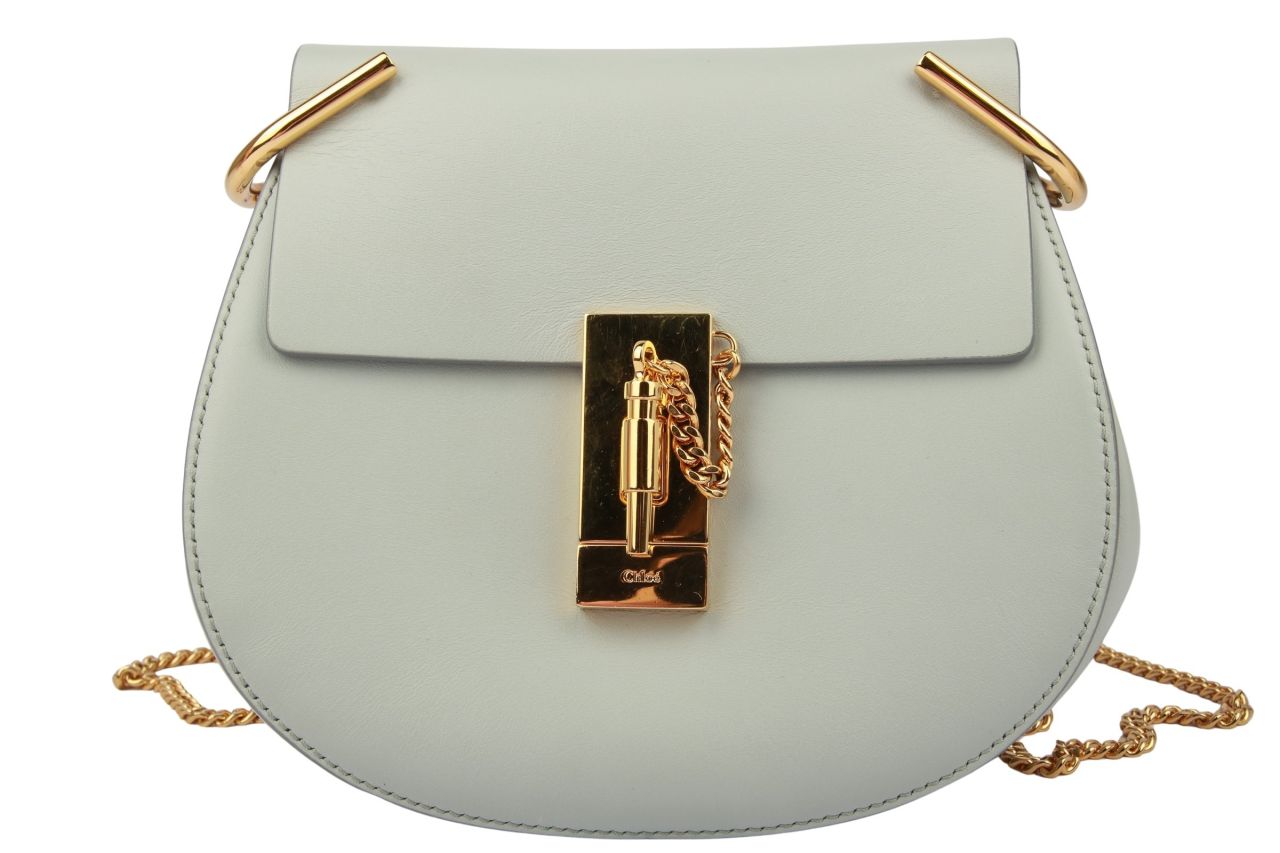 Chloé Drew Shoulder Bag Hellblau / Hellgrau