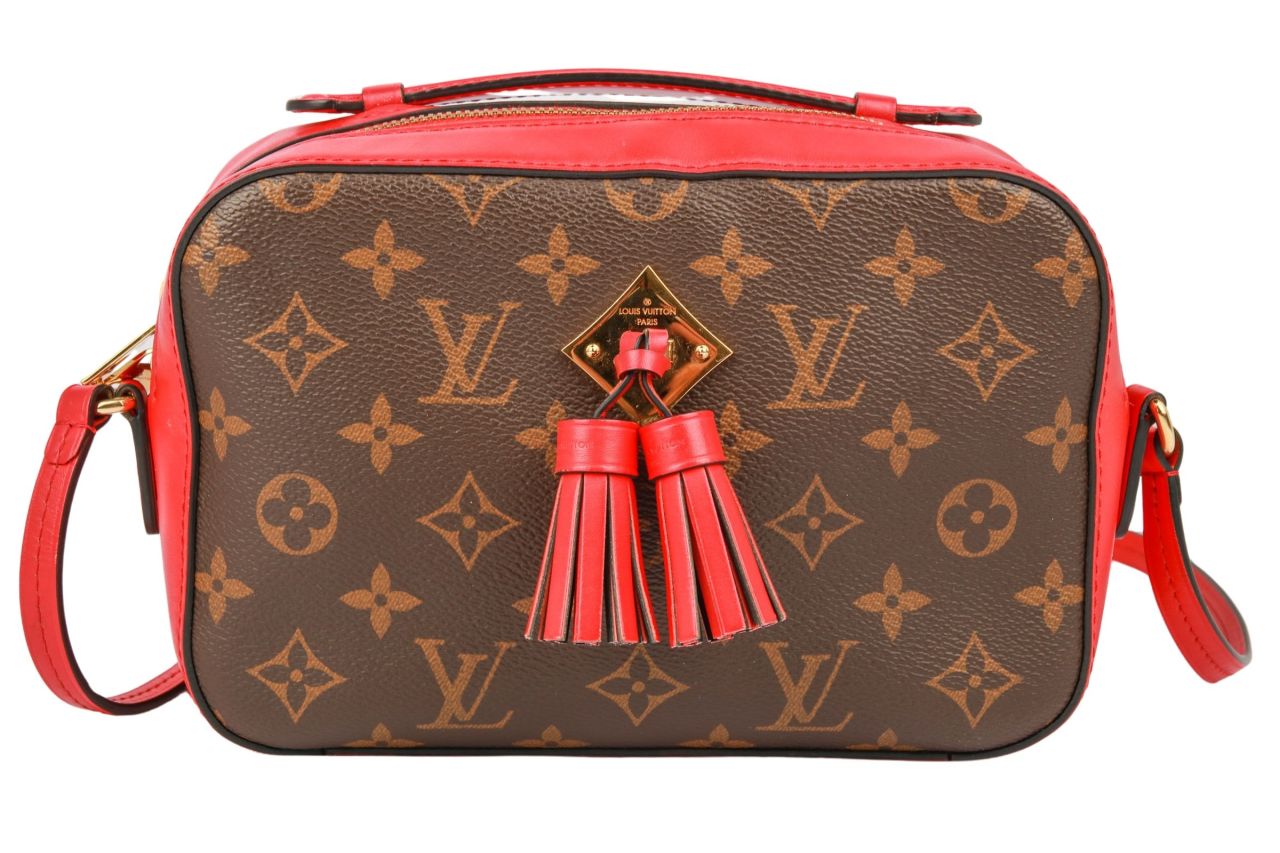 Louis Vuitton Saintonge Monogram Canvas Rot