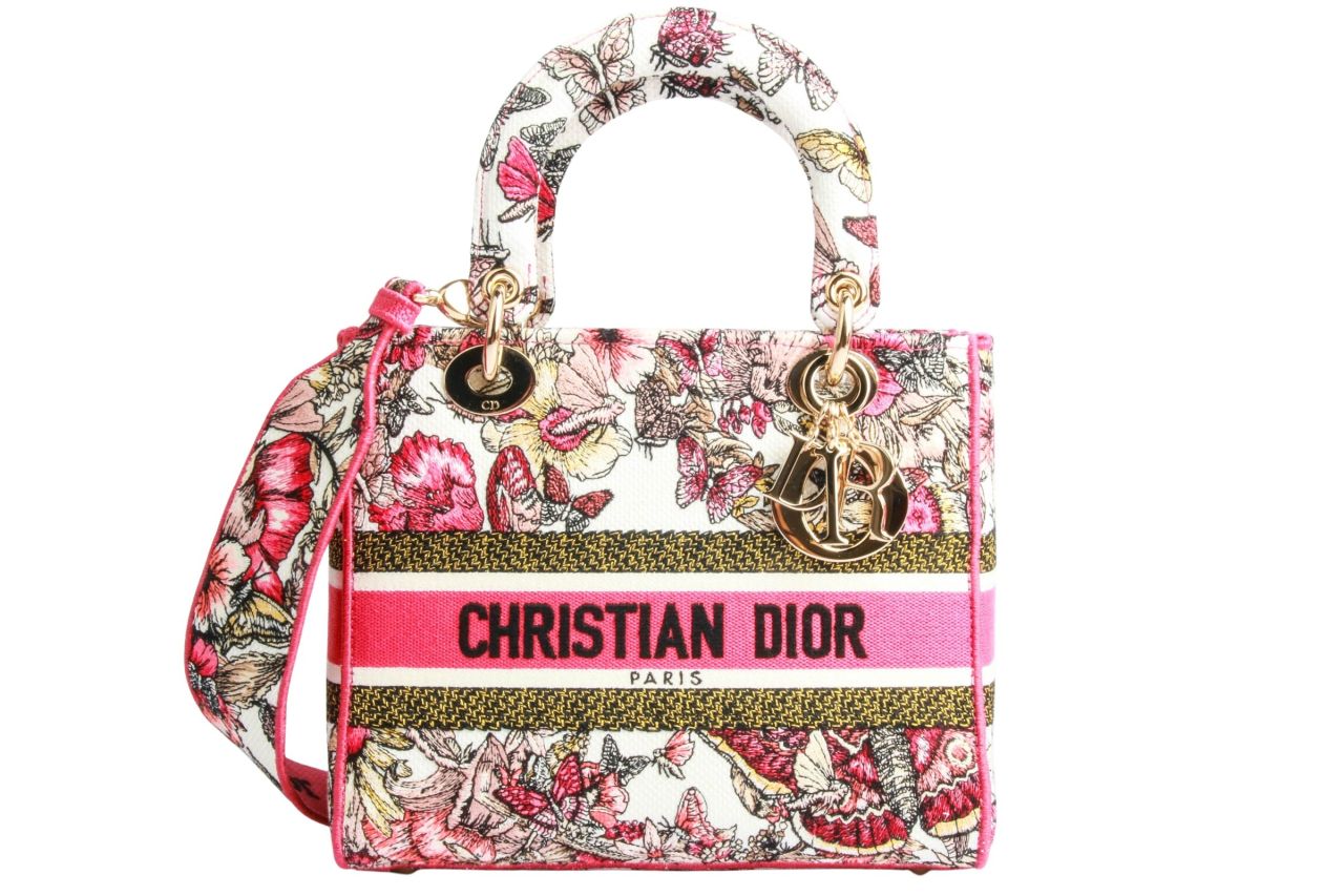 Dior Mittelgroße Lady D-Lite Tasche Rosa