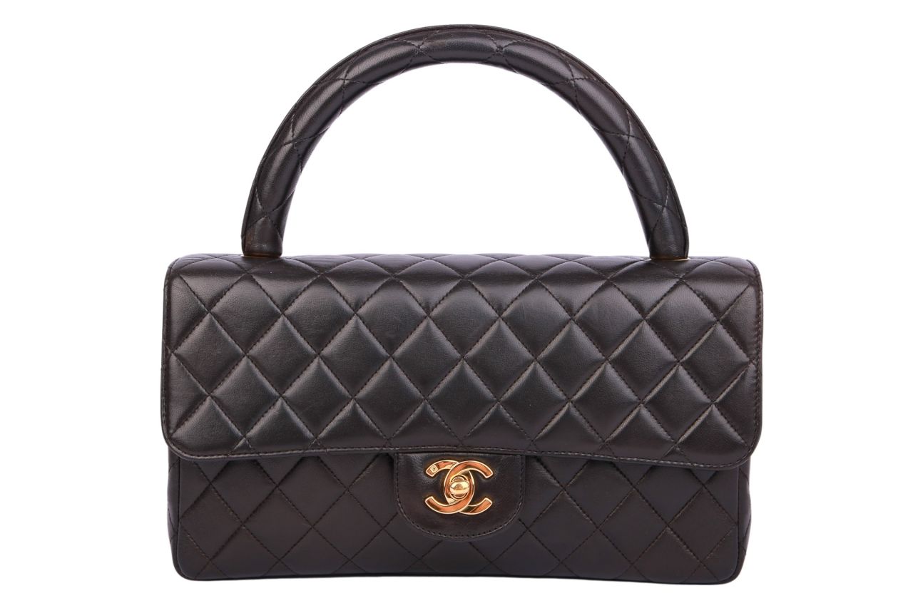 Chanel Classique Top Handle Tasche Schwarz