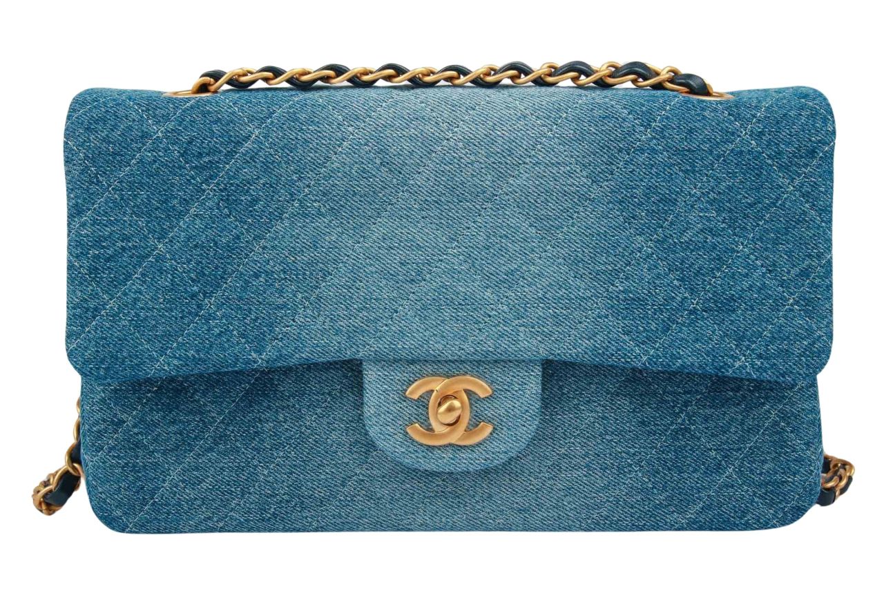 Chanel flap bag denim sale