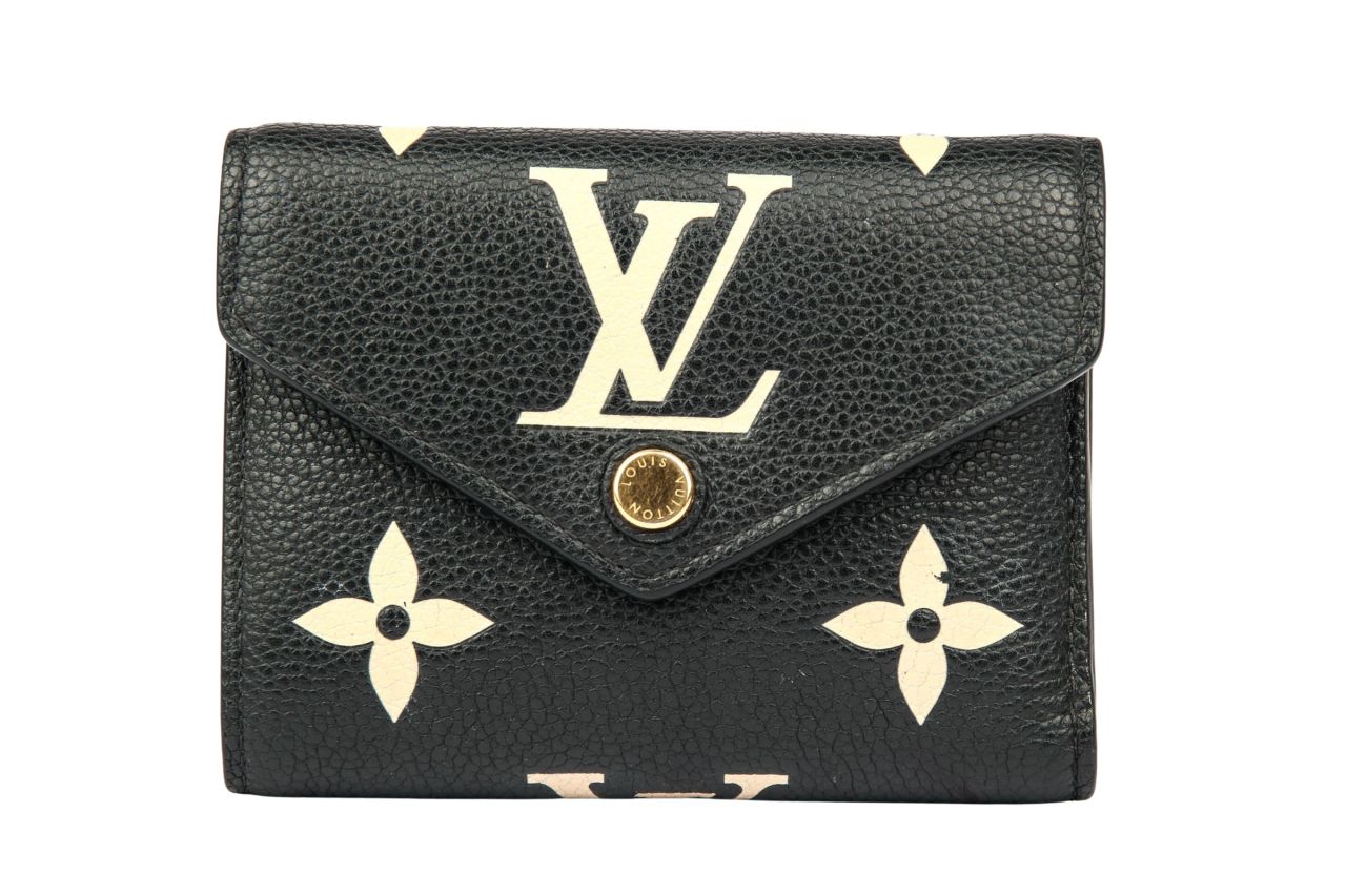 Louis Vuitton Victorine Geldbörse Monogram Empreinte Schwarz