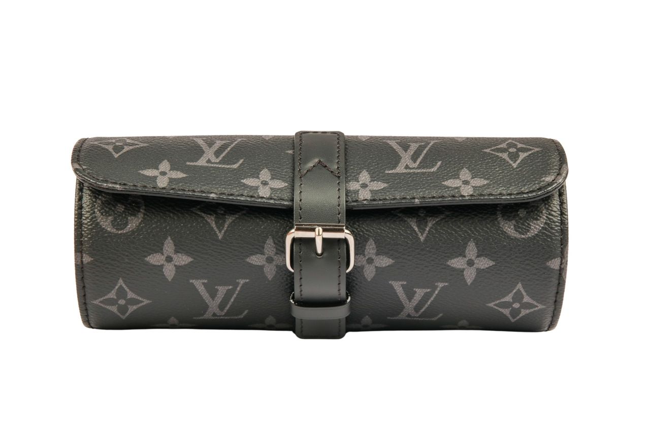 Louis Vuitton Uhrenetui Monogram Eclipse Canvas