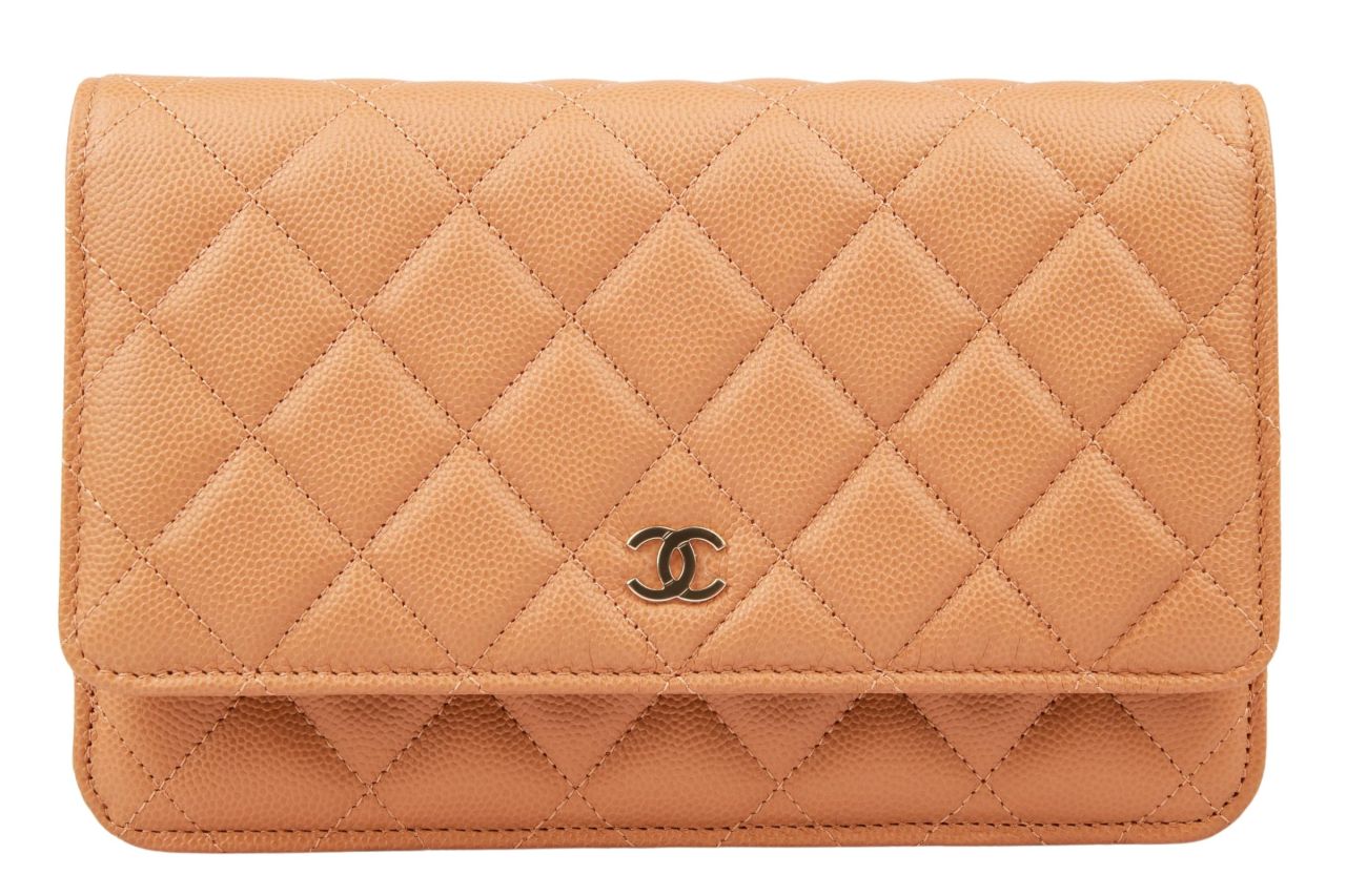 Chanel Wallet on Chain Kaviarleder Camel