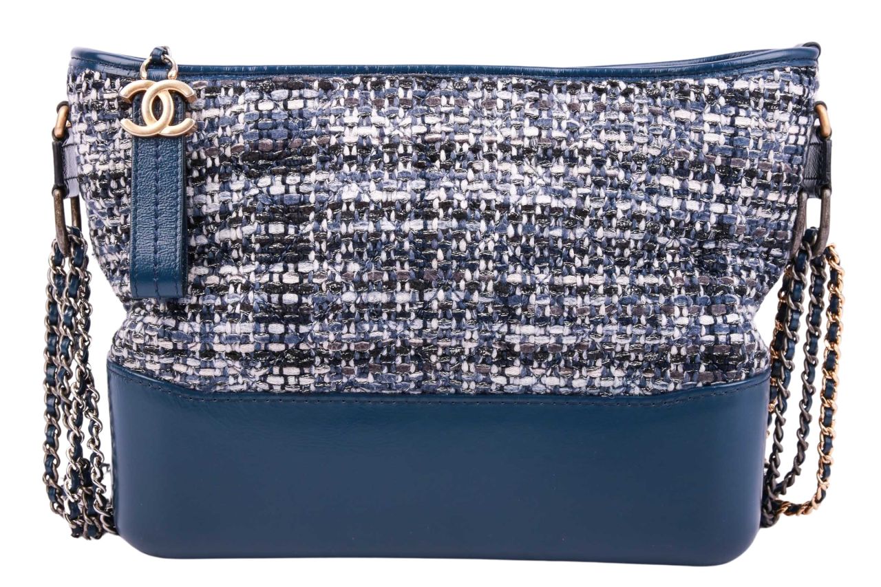 Chanel Gabrielle Tweed Navy Blue