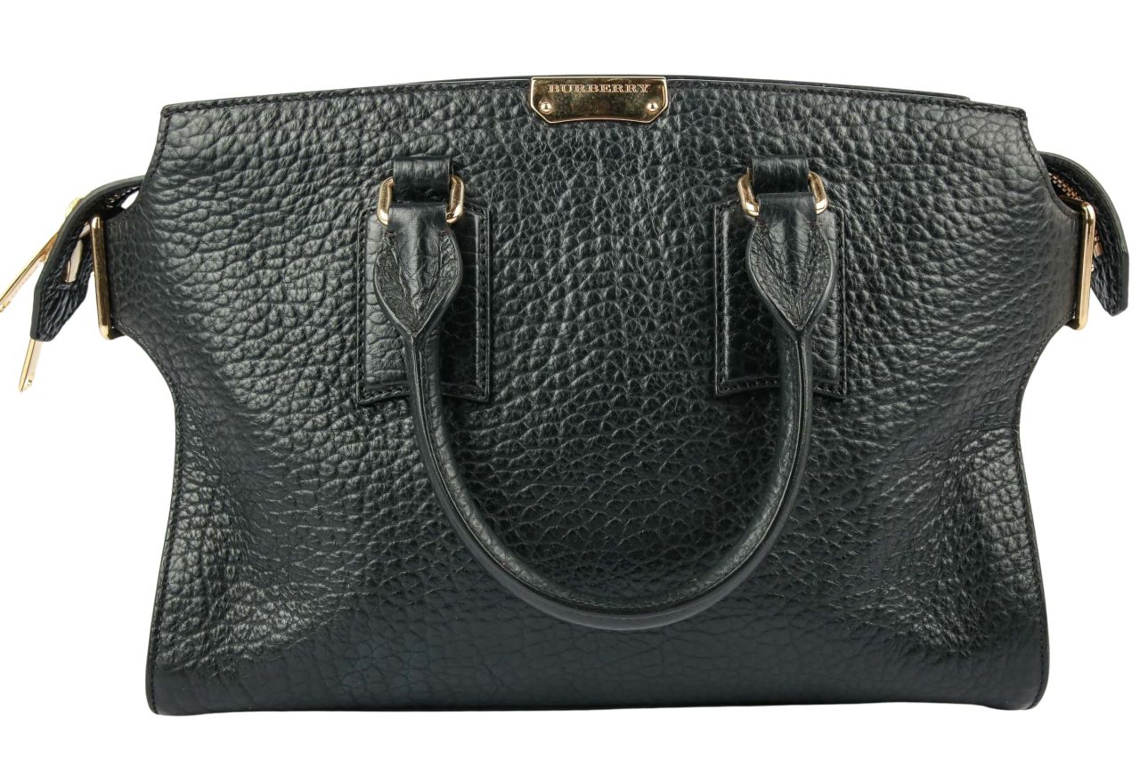 Burberry Heritage Handtasche Leder Schwarz