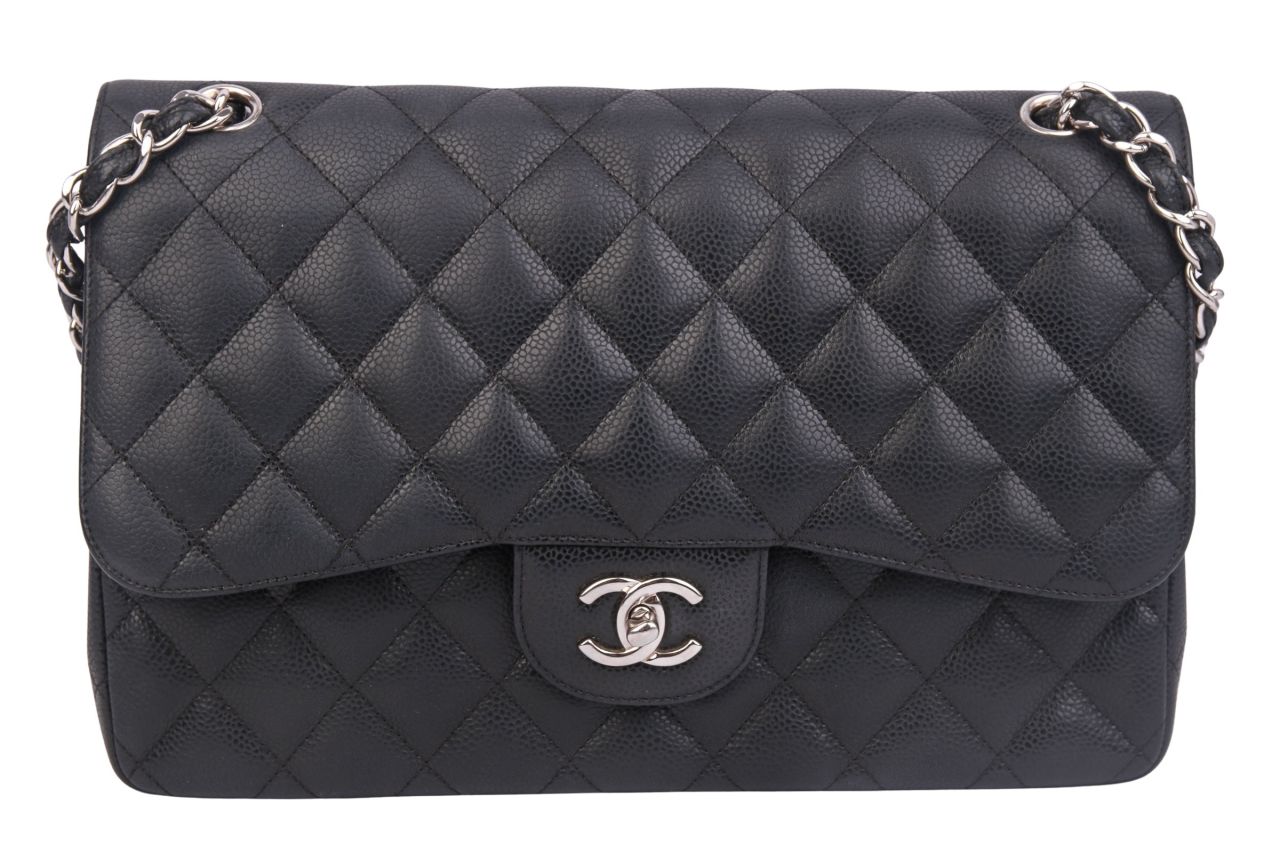 Chanel Jumbo Double Flap Bag Schwarz