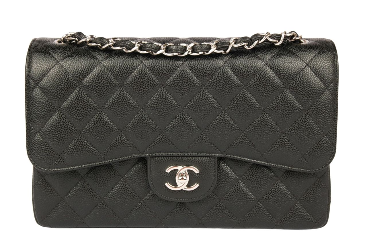 Chanel classic calfskin flap bag sale