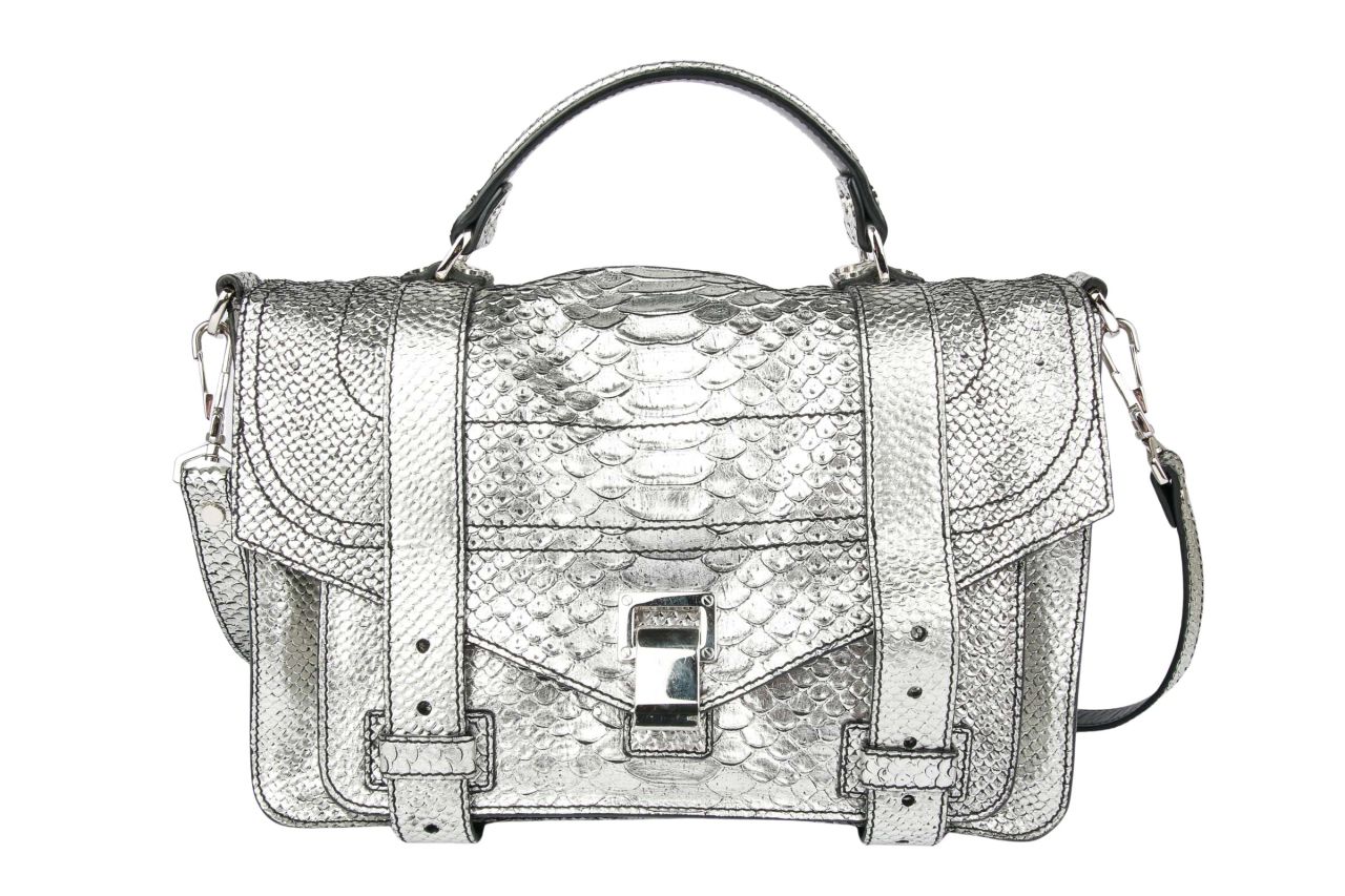 Proenza Schouler PS1 Metallic Silber