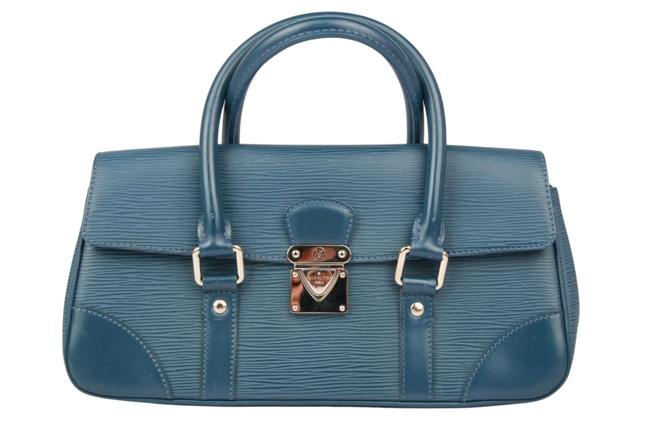 Louis Vuitton Ségur MM Epi Leder Blau