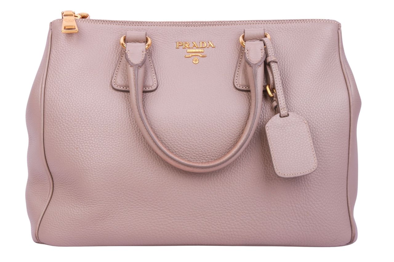 Prada Vitello Daino Shopper Beige