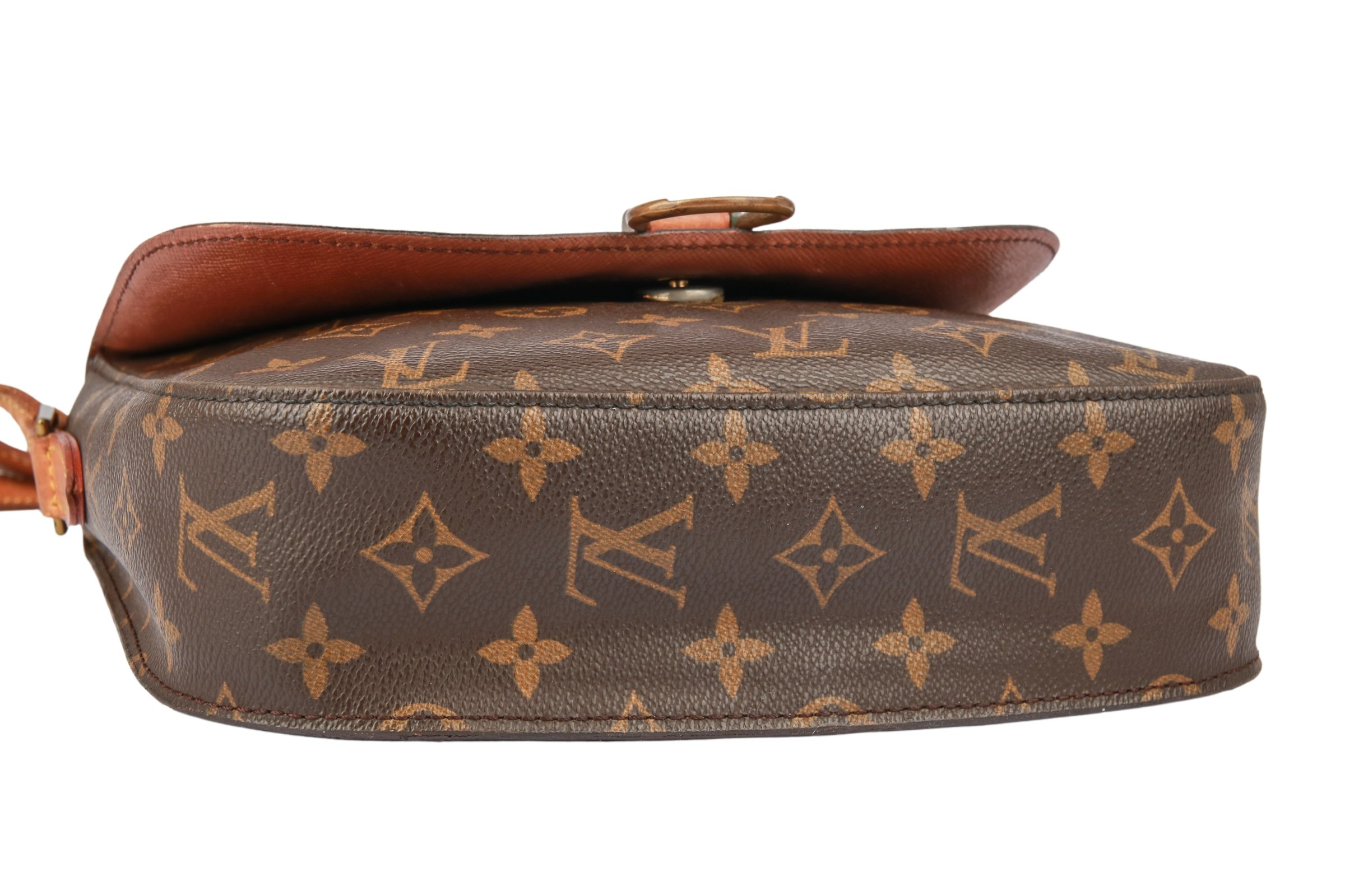 LOUIS VUITTON Saint Cloud GM Monogram Canvas Crossbody Bag Brown