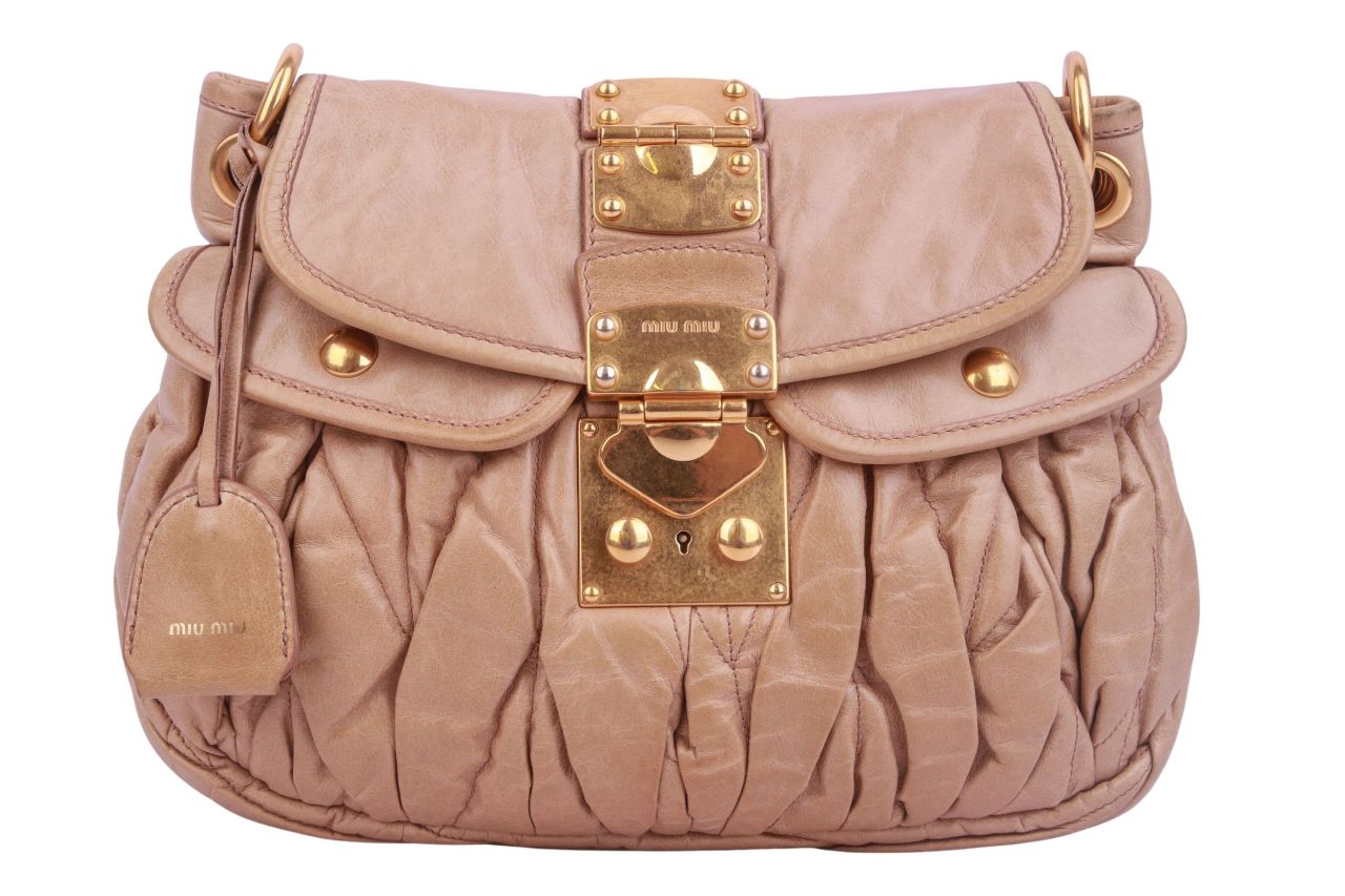 Miu Miu Matelassé Bag Beige