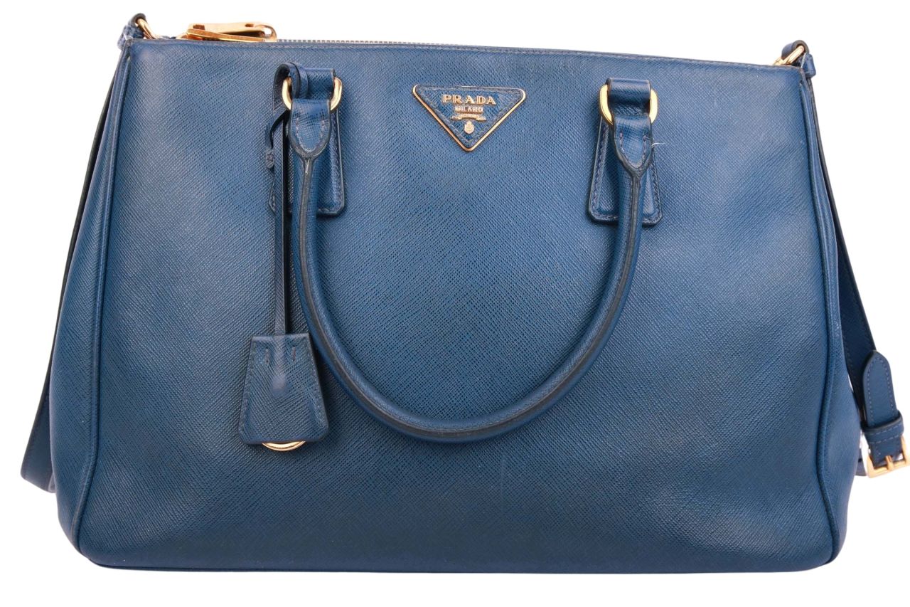 Prada Galleria Saffiano Medium Blau