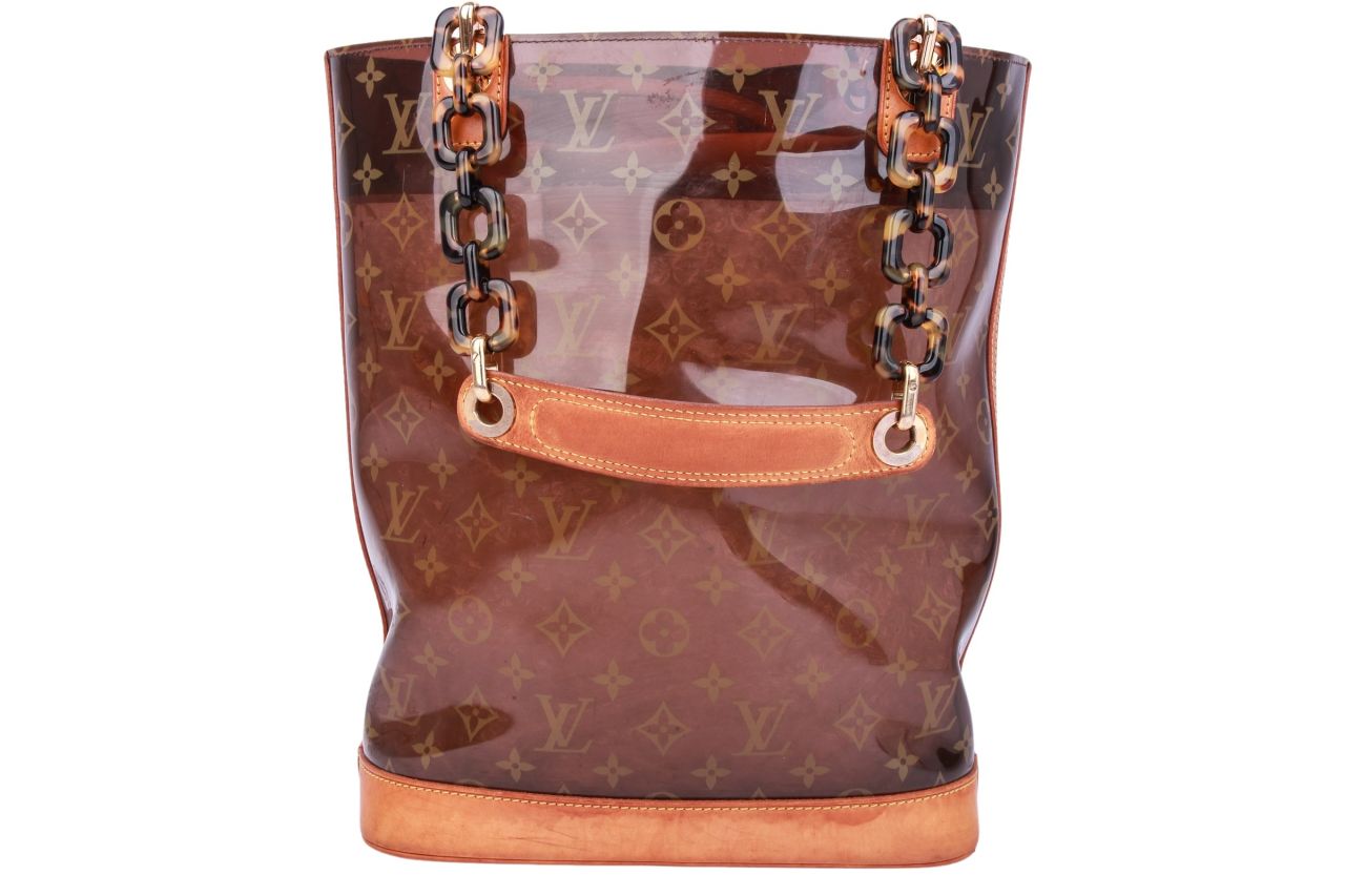 Louis Vuitton Monogram Clear Vinyl Cabas Ambre MM