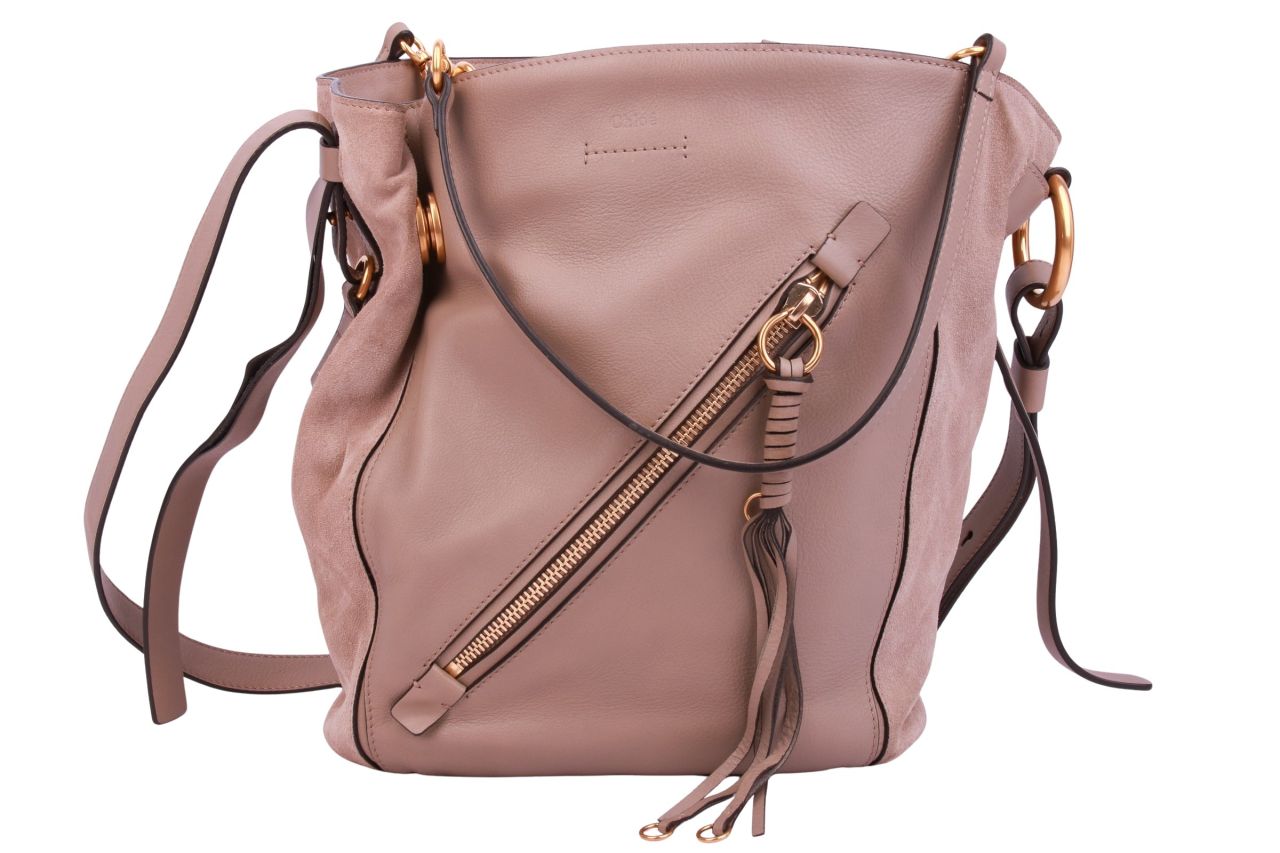 Chloé Schultertasche Beige