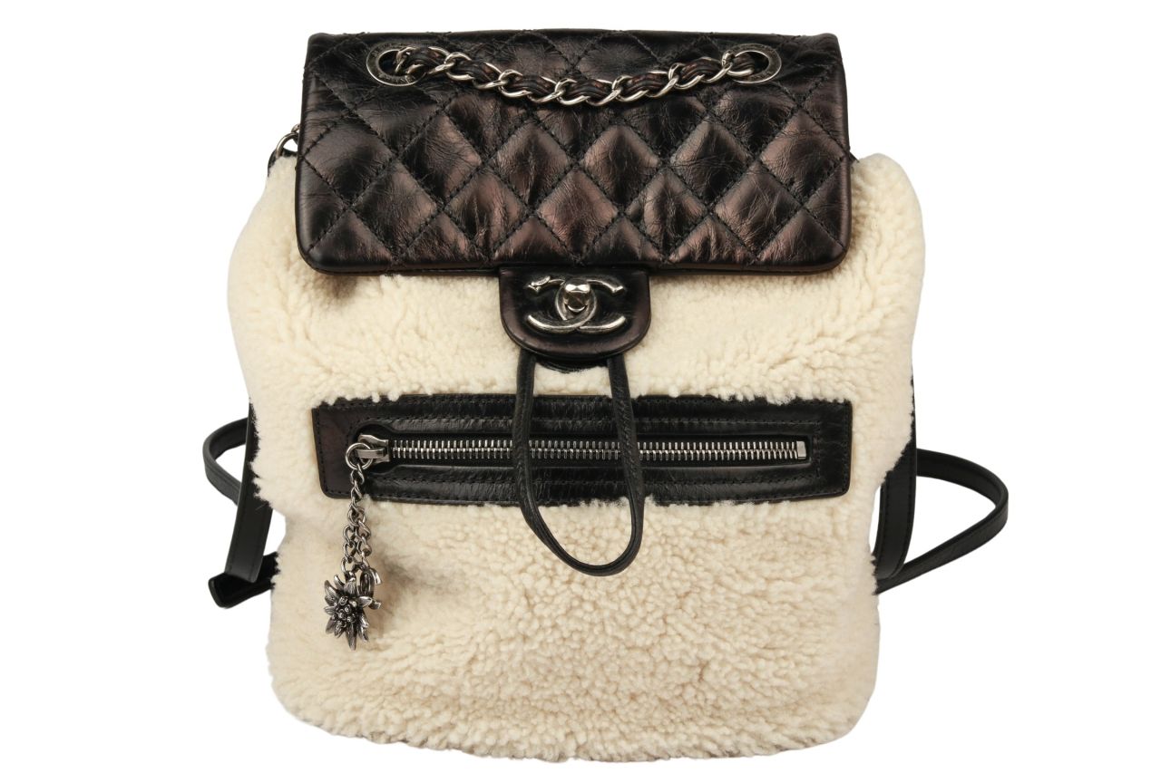 Chanel Small Mountain Backpack Shearling