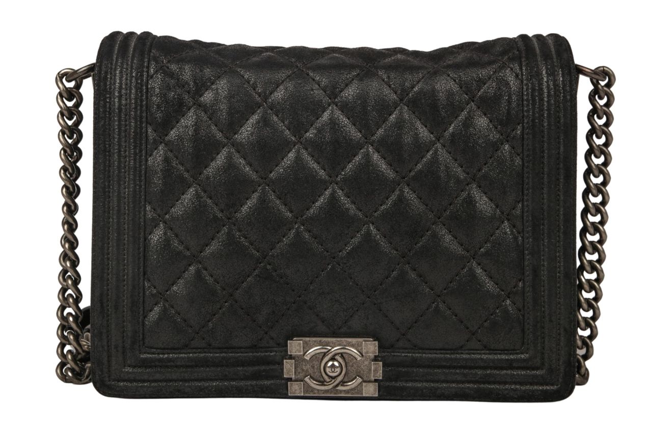 Chanel Boy Crossbody Leder Schwarz