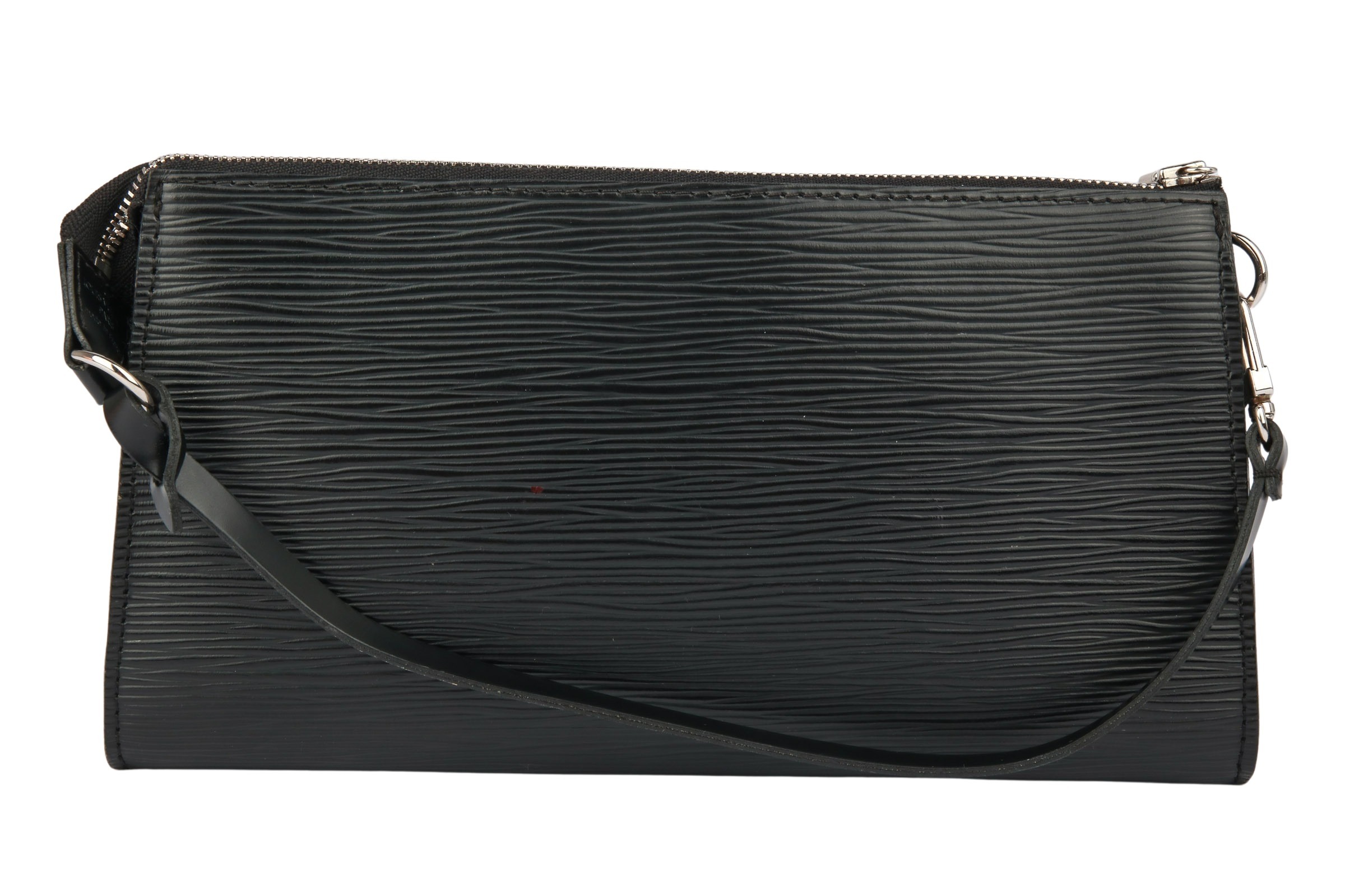 Louis Vuitton Black Epi Leather Pochette Handbag