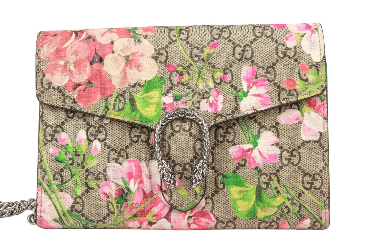 Gucci Dionysus Small Blooms Guccissima Canvas Beige