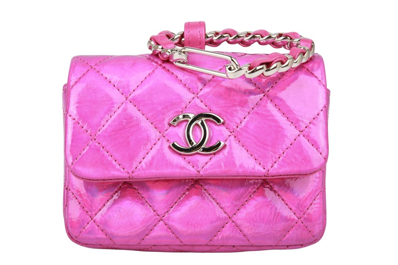 Chanel Mini Flap Bag Pink Metallic