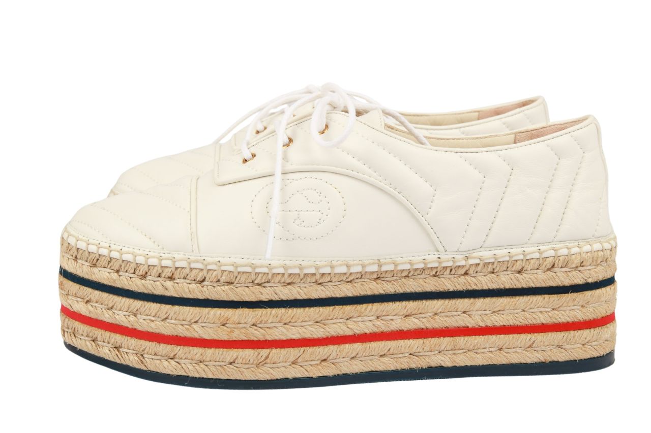 Gucci Lace-Up Platform Espadrilles Gr. 38,5