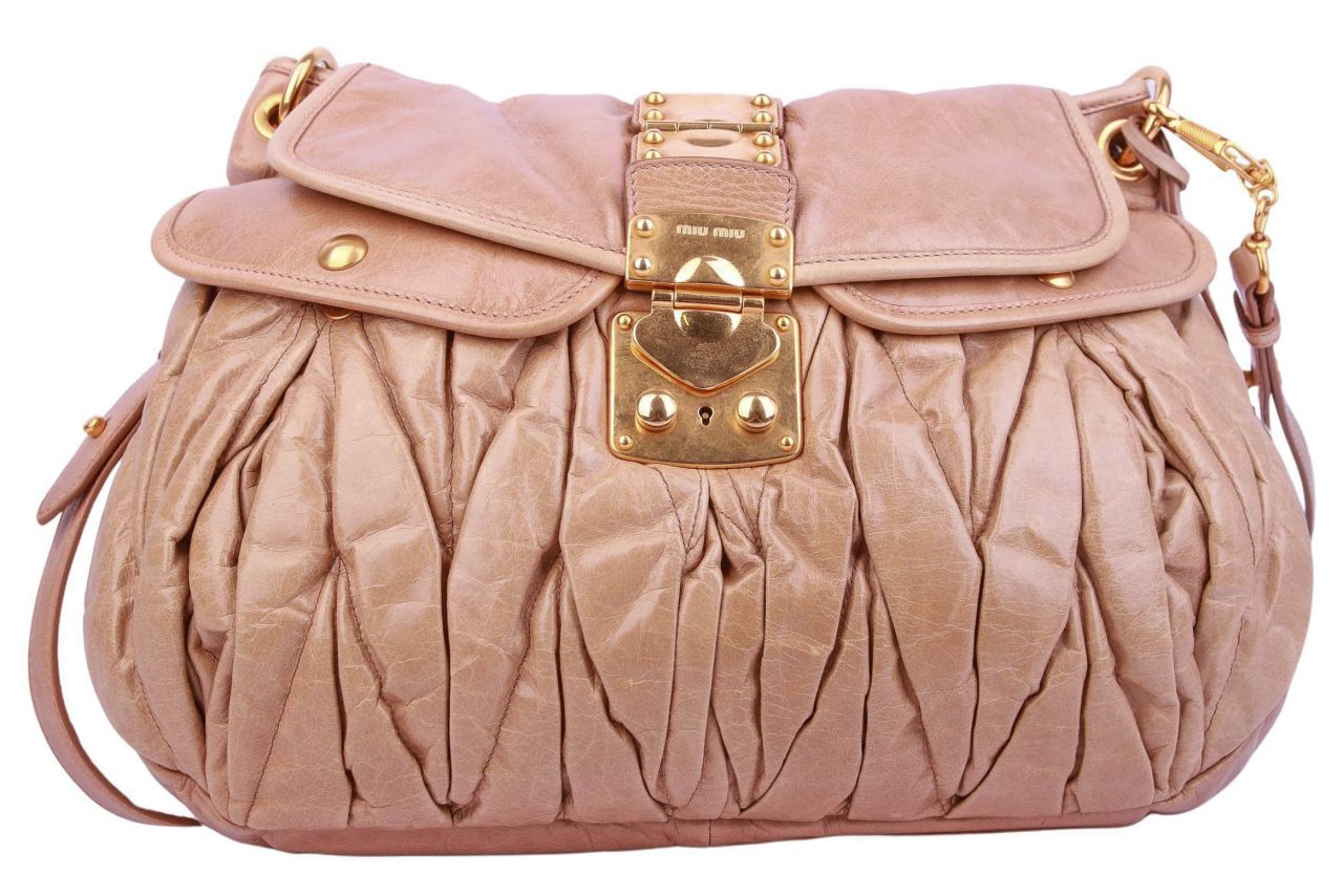 Miu Miu Matelassé Bag Beige