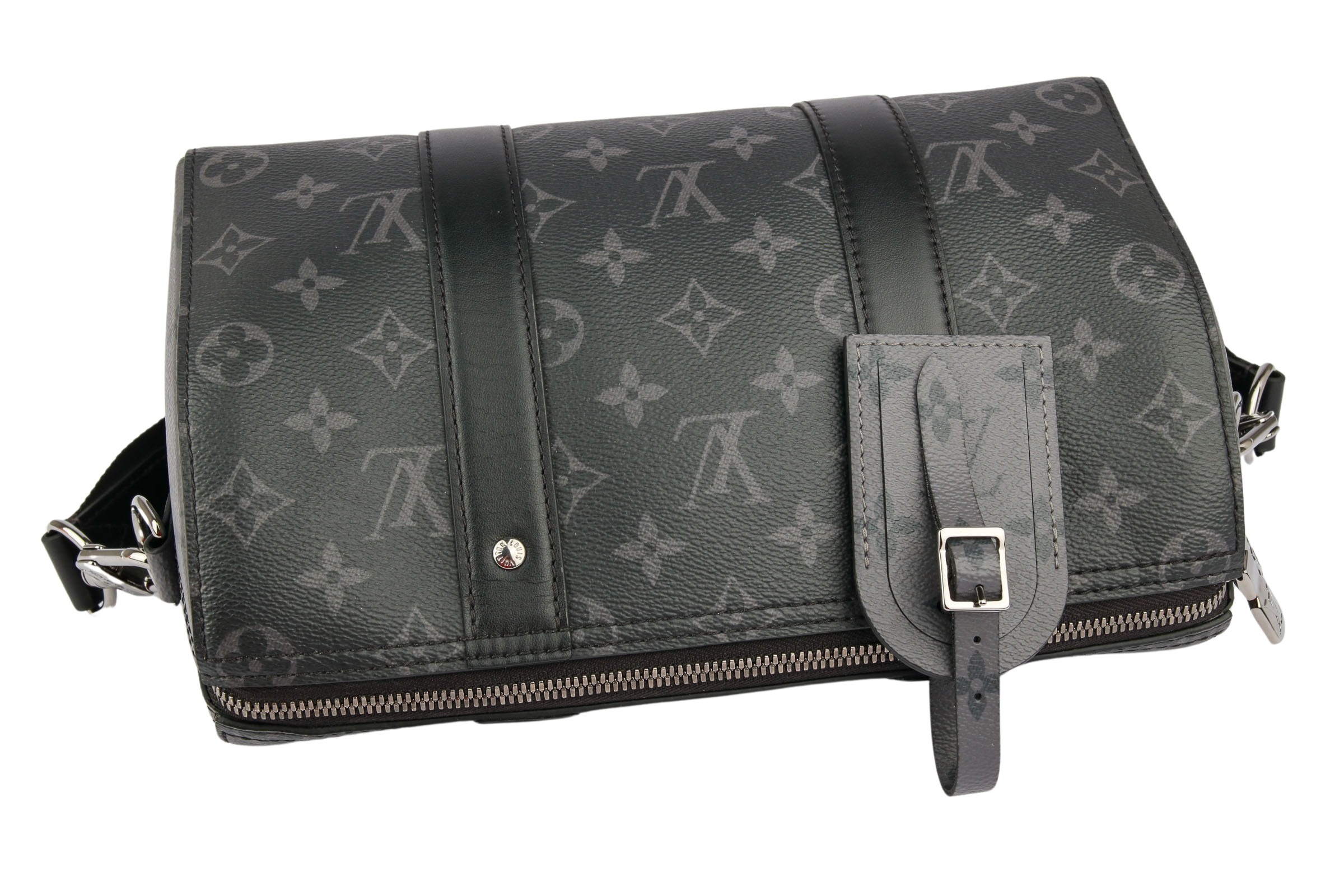 Louis Vuitton City Keepall Handbag Monogram Eclipse and Monogram